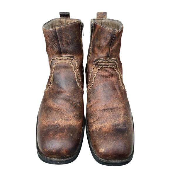 Bed Stu Mens Revolution Brown Distressed Chelsea Boots Size US 9.5 - Picture 7 of 11